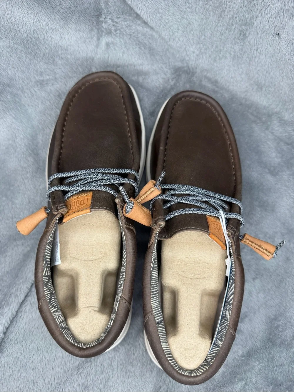 Hey Dude Wally Grip Craft Leather Brown
